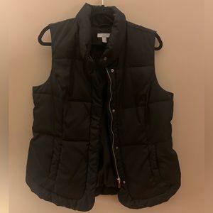 Charter Club Women Black Vest - Size 1X